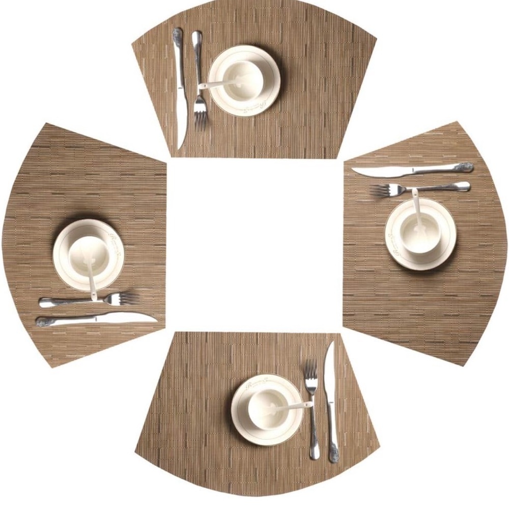 Shacos Set of 4 Placemats, Easy clean Indoor/outdoor